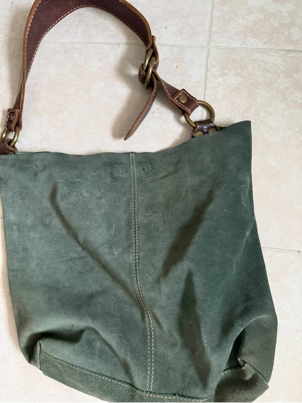 Lucky Brand Suede Hobo Bag